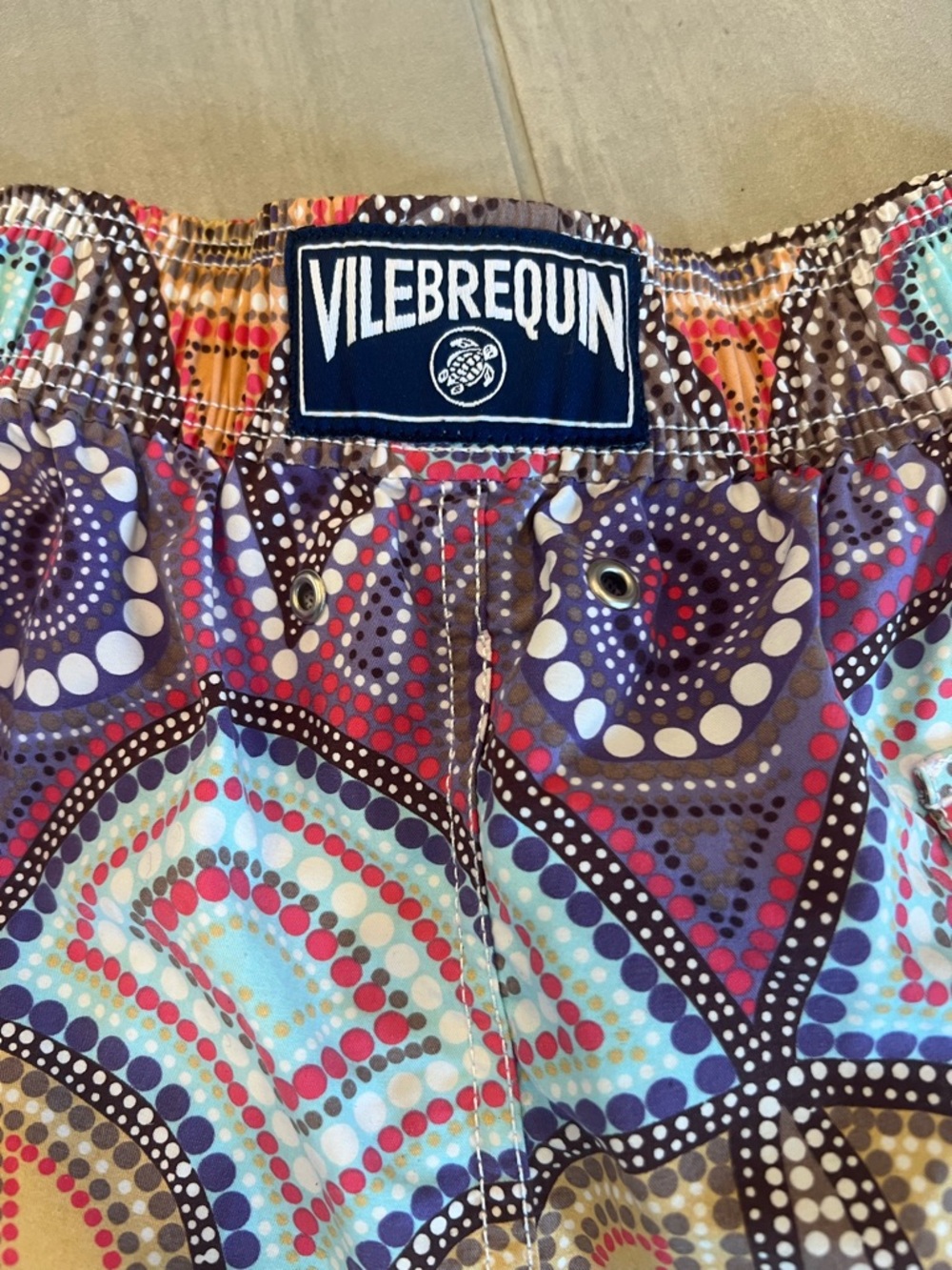 Vilebrequin Purple Multicolor Dot-Pattern Swim Trunks